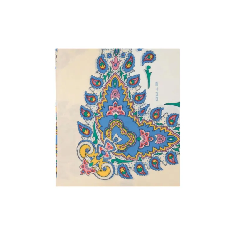ETRO Silk Scarves Women's Beige-2