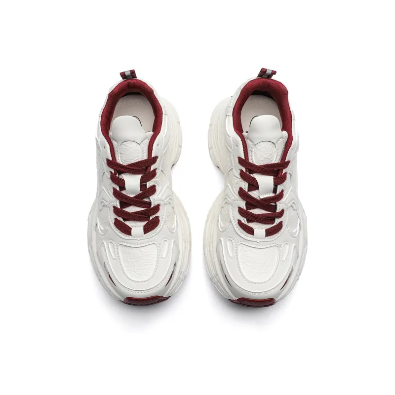 ABIDJAN Wear-Resistant Height Increasing Low-Top Chunky Sneakers Women's-9