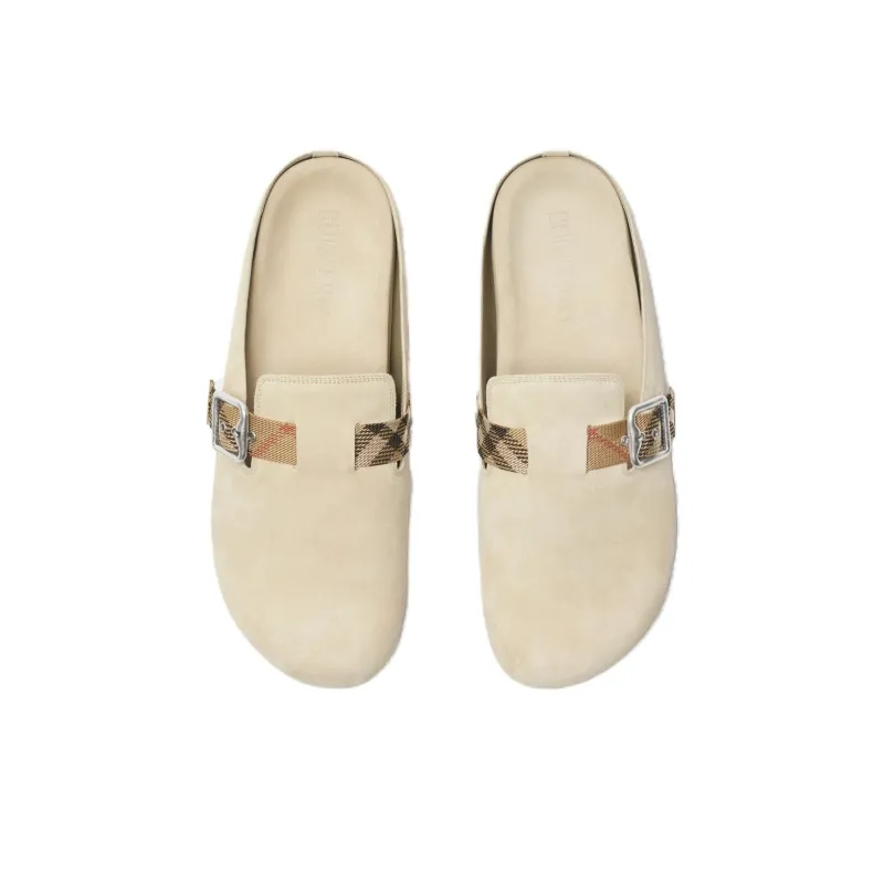 Burberry Wrap toe Slippers Men's Beige-3