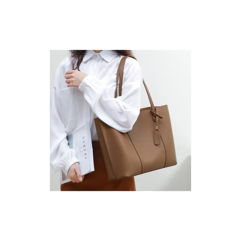 Kevin Cohen Cow Split Leather Handbag, Shoulder Bag Tubas Women's Smoke Gray-1