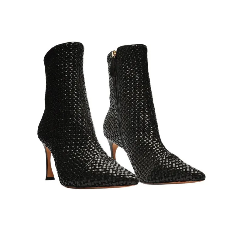Alexandre Birman MYRA TRESSE Ankle Boots 8.5cm Women's Black-2