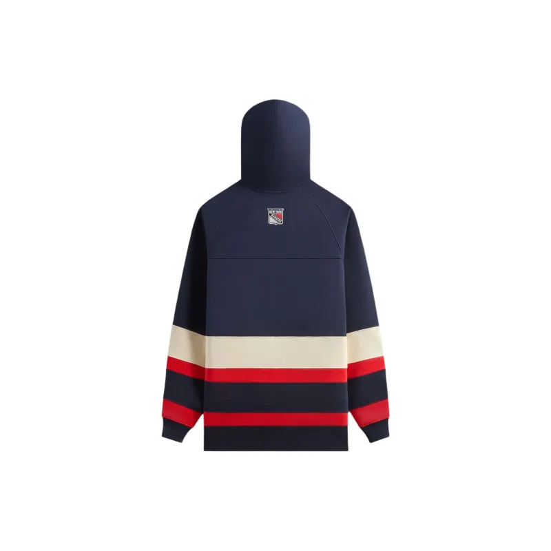 Mitchell Ness X New York Rangers Skewed Delk Hoodie-1