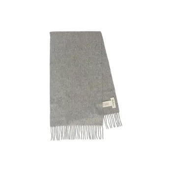 Mulberry Eco-Friendly Merino Wool Knit Scarves Unisex Gray