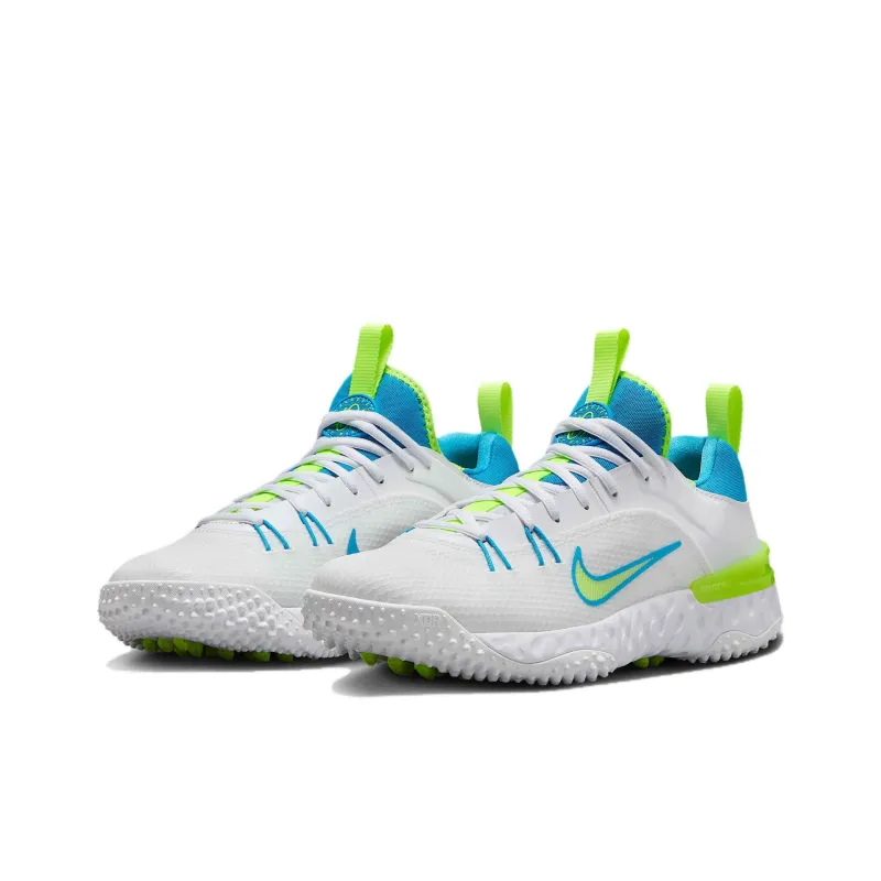 Nike Huarache 9 Elite Tf Lax Se White Volt Vivid Blue-2