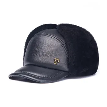 PIERRE CARDIN Shearling Baseball Caps Men's