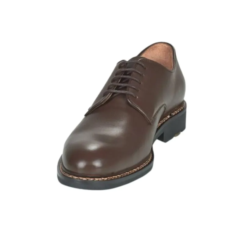 PELLET Dress Shoes Men Low Top Brown-3