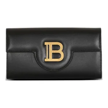 BALMAIN B Buzz Logo Plaque Chained Wallet