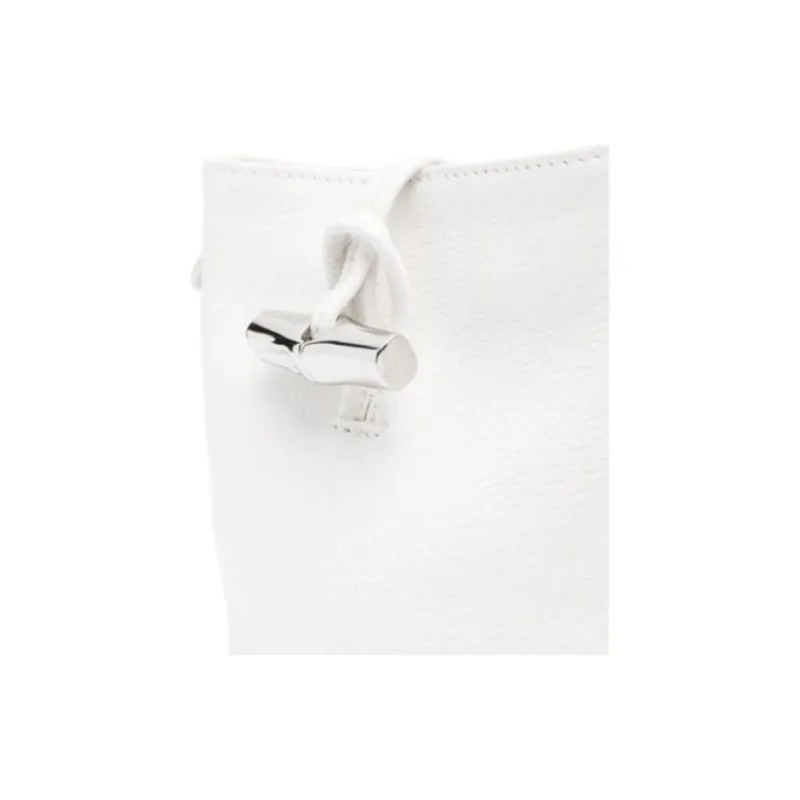 LONGCHAMP Roseau Goatskin Shoulder Bag, Crossbody Bag Extra Small Women's White-2