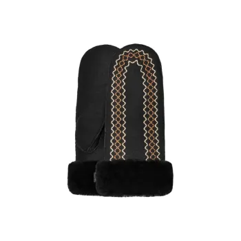 UGG Sheepskin Gloves Unisex Black