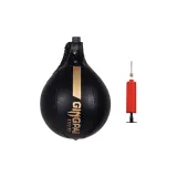 Pear-Shaped Speed Ball Black Gold[Includes Pump+Needle with Air Holes]