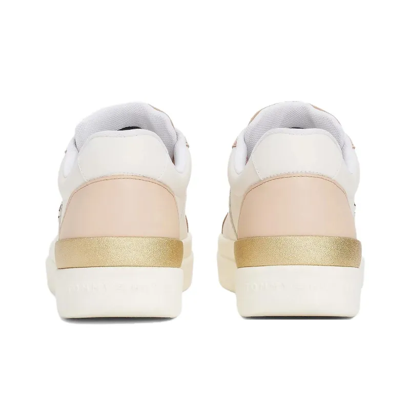 Tommy Hilfiger Courtesy Low Top Skateboard Shoes Women's White Umber-3
