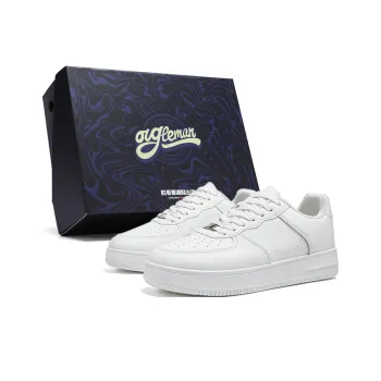 OUGLEMEN Anti-Slip And Wear-Resistant Breathable Low-Top Skateboard Shoes Men's