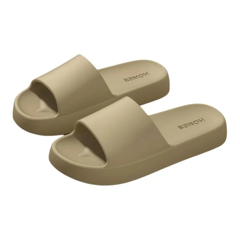 ECAC Summer Couple Home Squashy And Bouncy Feeling Slip Resistant Bathroom Bathing Slippers-5