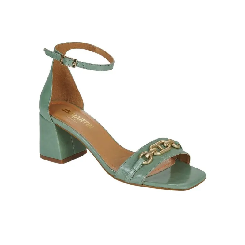 JB MARTIN Vodette Strap Sandals 6cm Women's Green-3