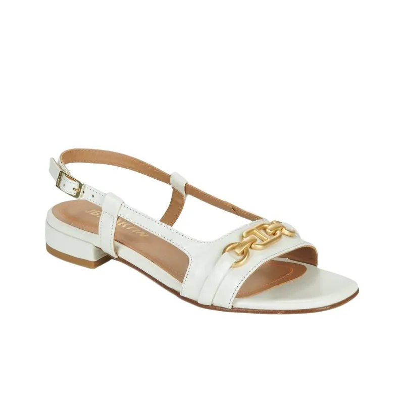 JB MARTIN MELBA Strap Sandals 3cm Women's White-2