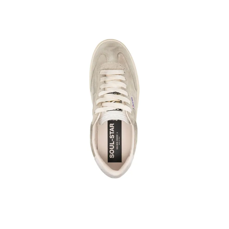 Golden Goose Soul Star Low-Top Skateboard Shoes Women's Taupe-3