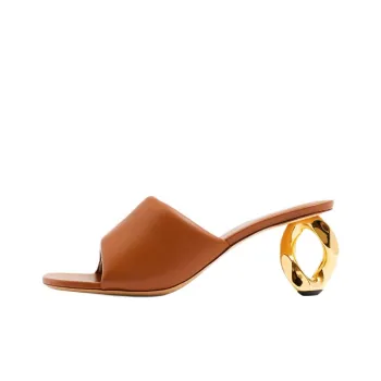 JW Anderson 80mm Chain heel Leather Mules Women's
