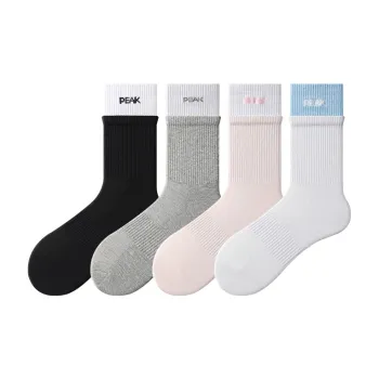 PEAK Knee High Socks Unisex 4 Pack