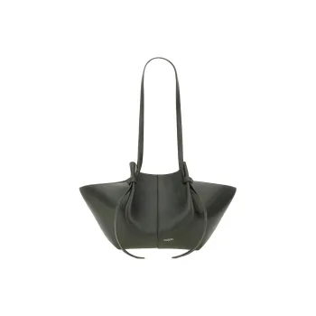 YUZEFI Cow Leather Shoulder Bag Tubas Women's Green