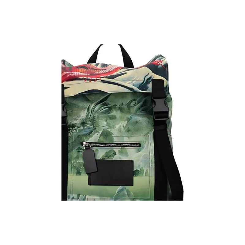 Valentino Leather Backpack Men's Multicolor-3