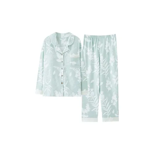 Pretty Lady Pajama Set Women's Mint Green