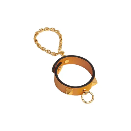HERMES Calfskin Accessories Women's Gold