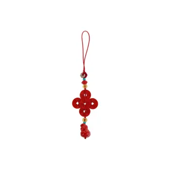 YANXIANGYUAN Cinnabar Carved Jade Ornaments Unisex