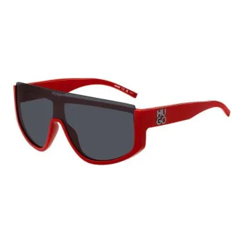 HUGO BOSS Plastic Irregular Shape Sunglasses Unisex Red