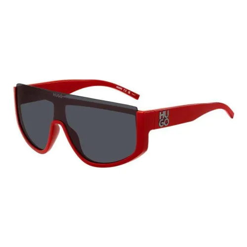 TAOSIXIONG Square Sunglasses Unisex Red