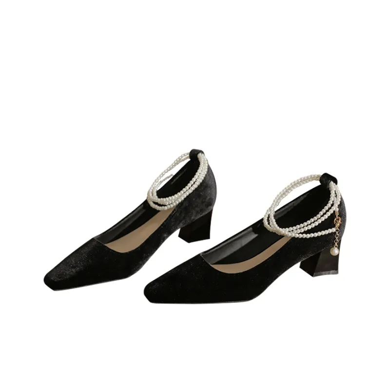 TADSW Chunky Heel High Heels Women's-7