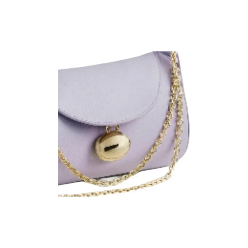 CAFUNE Litchi Grain Cow Leather One Shoulder Handbag Crossbody Bag Mini Women's Purple-3