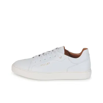 PELLET JOSEPH Slip Resistant Low Top Skateboard Shoes Men's White