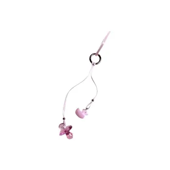 Swarovski Glass Crystal Keychains Unisex Pink