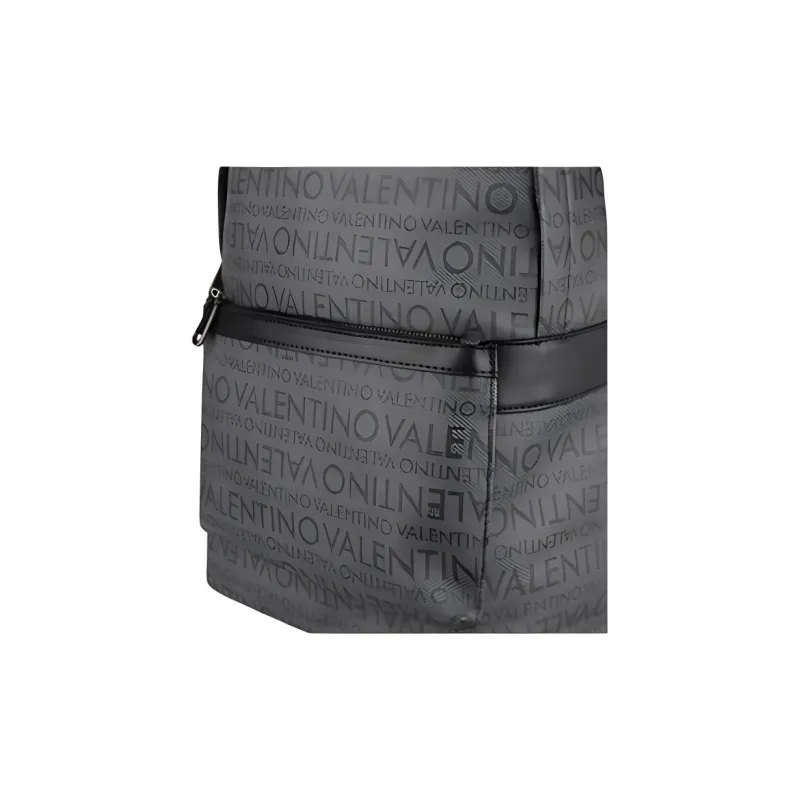 Valentino Leather Backpack Men's Gray-4