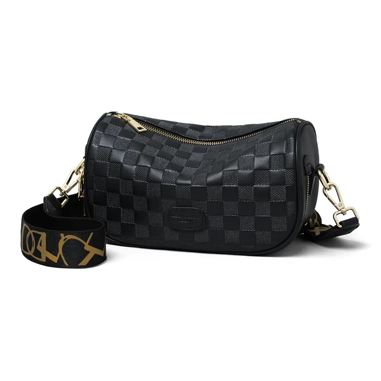Kevin Cohen Cow Leather With Synthetic Leather Shoulder Bag Women's White/Black-0