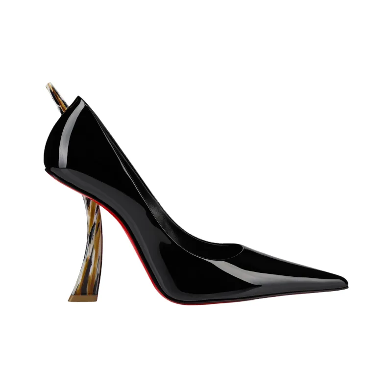 CL Kate Clawma Irregular Heel High Heels 10cm Women's Black-1