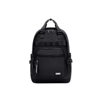 HLA Nylon Backpack Large Size Unisex Black/Beige