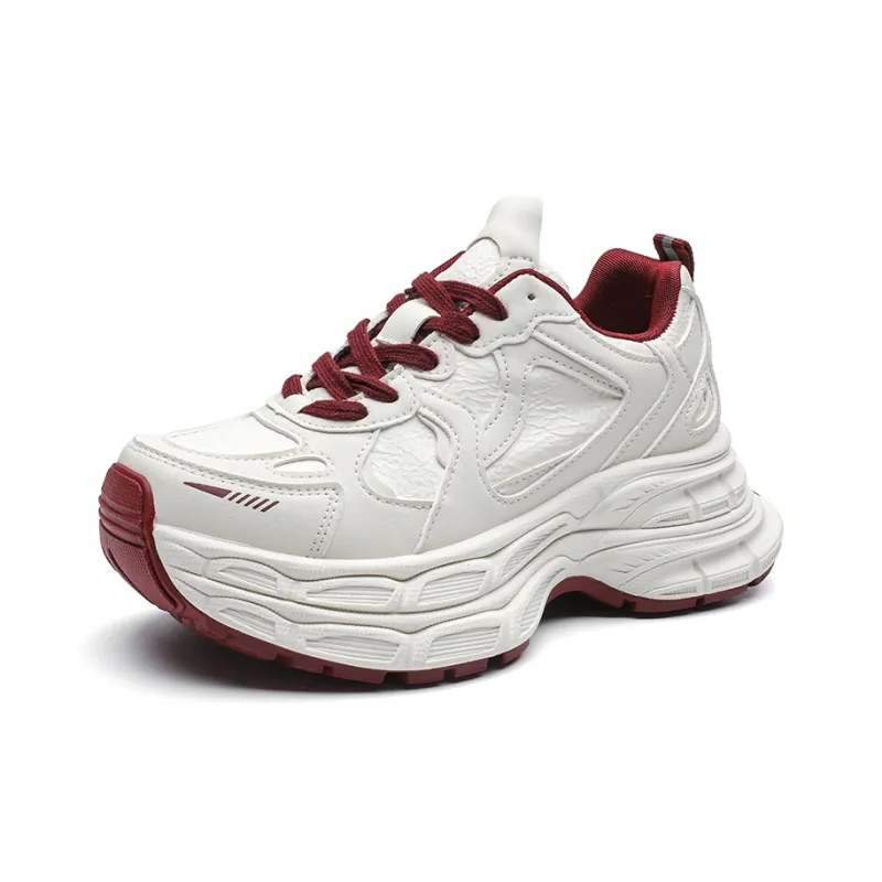 ABIDJAN Wear-Resistant Height Increasing Low-Top Chunky Sneakers Women's-7