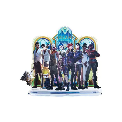 BILIBILIGOODS League Of Legends, Double City Battle Glow In The Dark Sand, Character Color Window Acrylic Stands