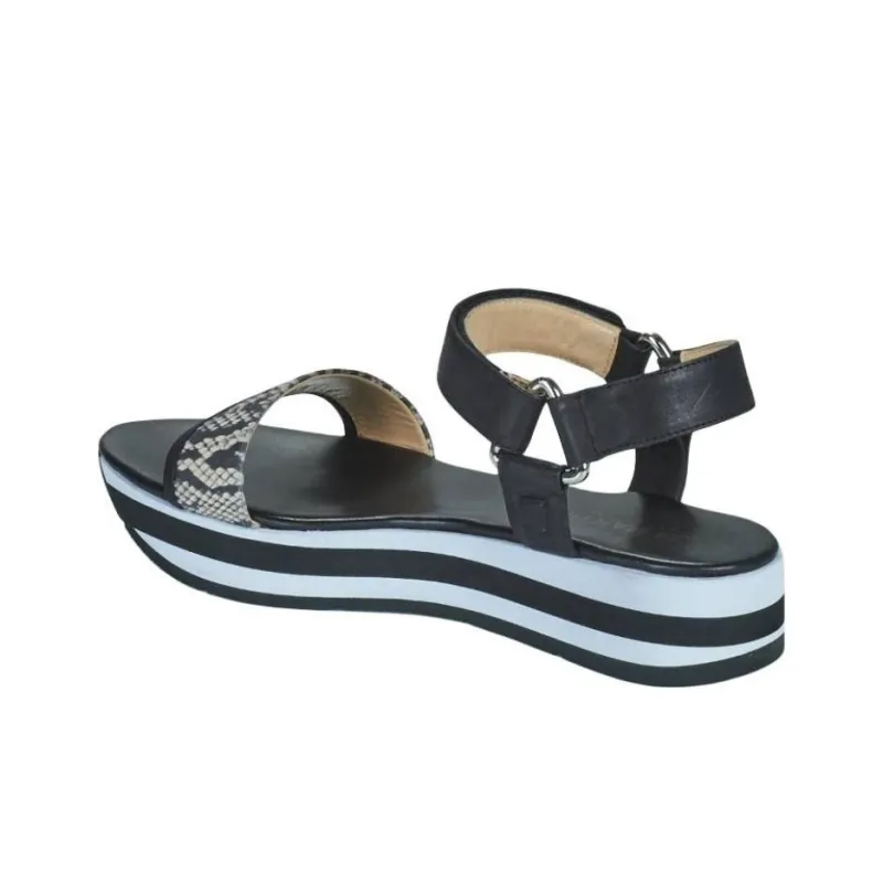 JB MARTIN Imani Strap Sandals 4.5cm Women's Black-3