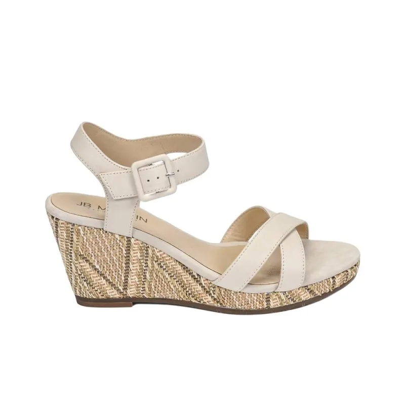 JB MARTIN One Strap Sandals 6.5cm Women's White-1