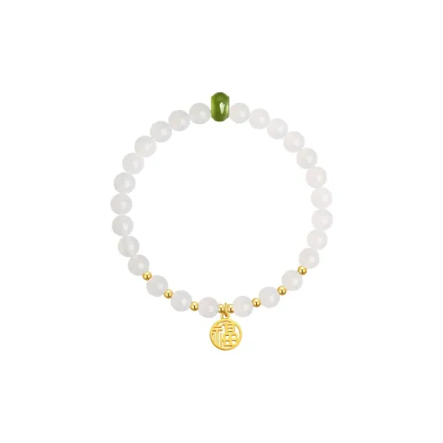 Princess Cui Hetian Jade Bracelets White Jade/Pale Greenish White Jade Women's