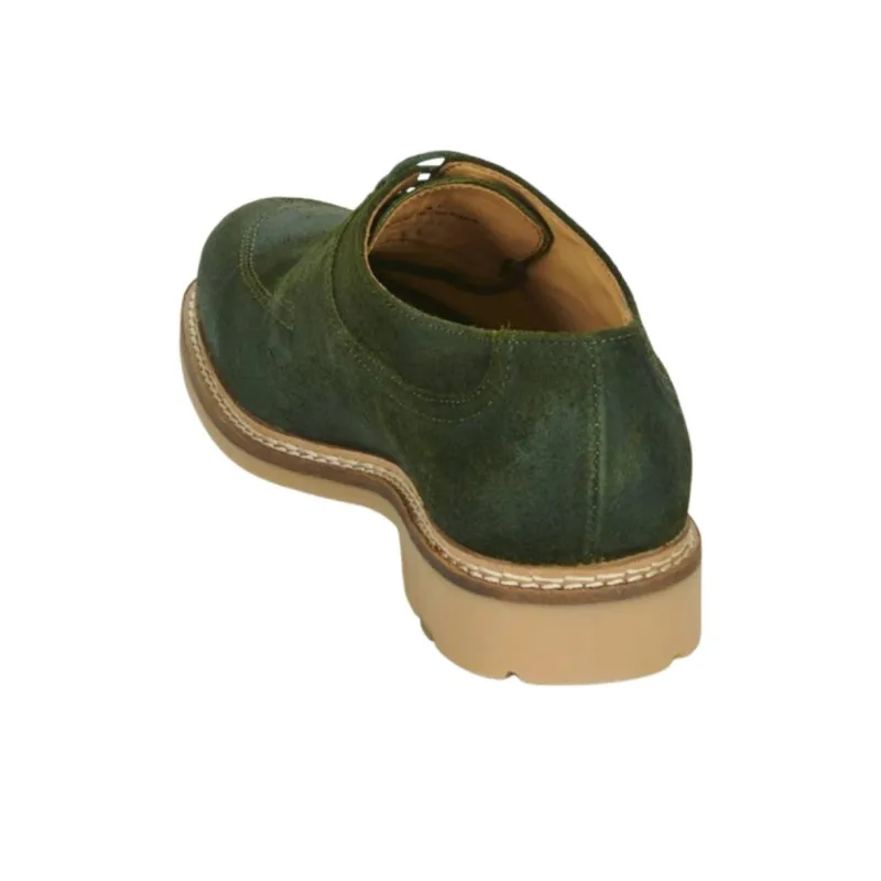 PELLET Dress Shoes Men Low Top Green-5