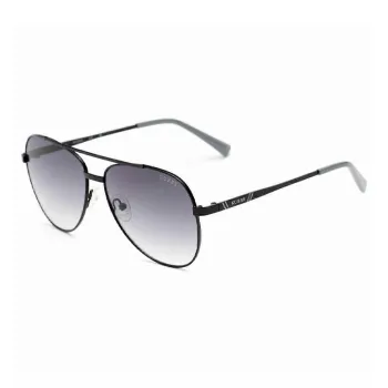 GUESS Polycarbonate Metal Aviator Sunglasses Men's Black