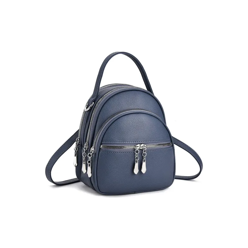 SURELAPTOP PU Backpacks Backpack Regular Women's White/Black/Khaki/Blue-8