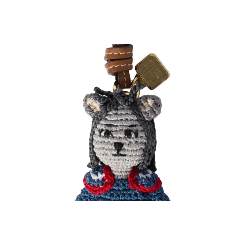 MIU MIU Recycled Polyester Bag Charm Bag Merch Unisex Marine Blue-2