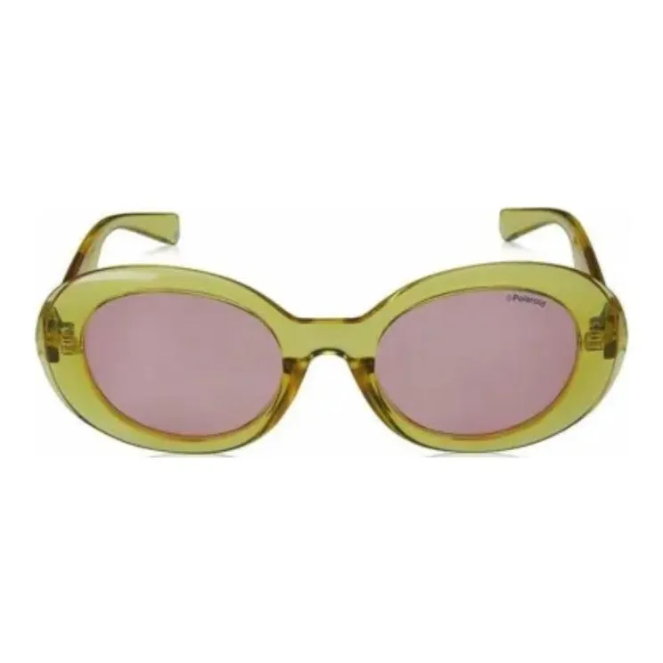 Polaroid Oval Sunglasses Women's Yellow-1