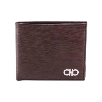 FERRAGAMO Leather Wallet Men's Brown