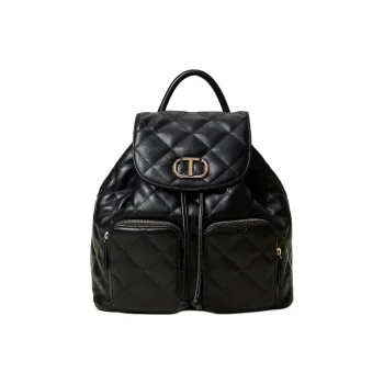 TWINSET MILANO Polyurethane Backpack Women's Black