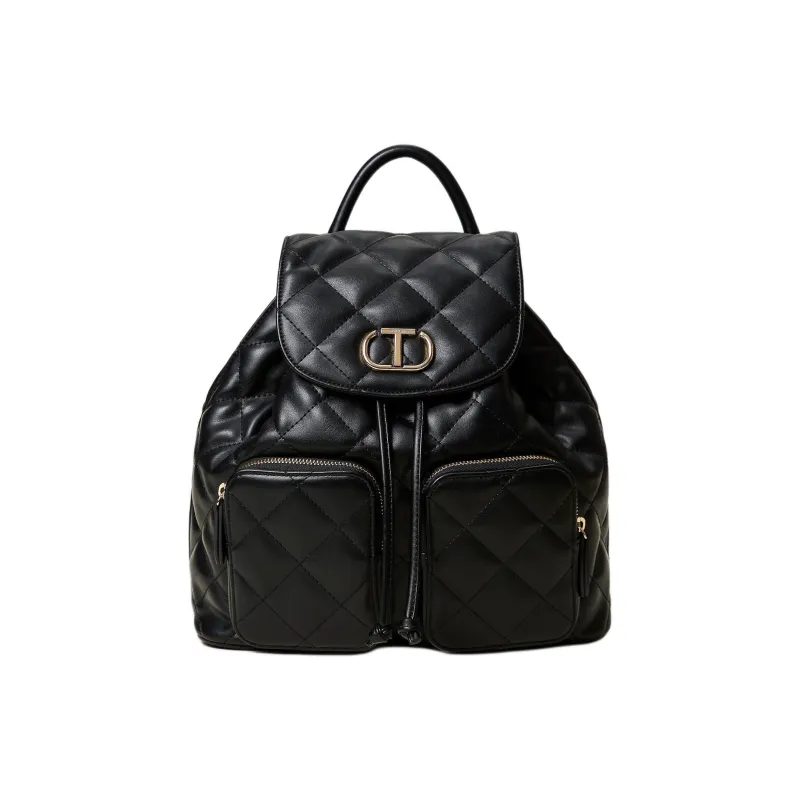 TWINSET MILANO Polyurethane Backpack Women's Black-0